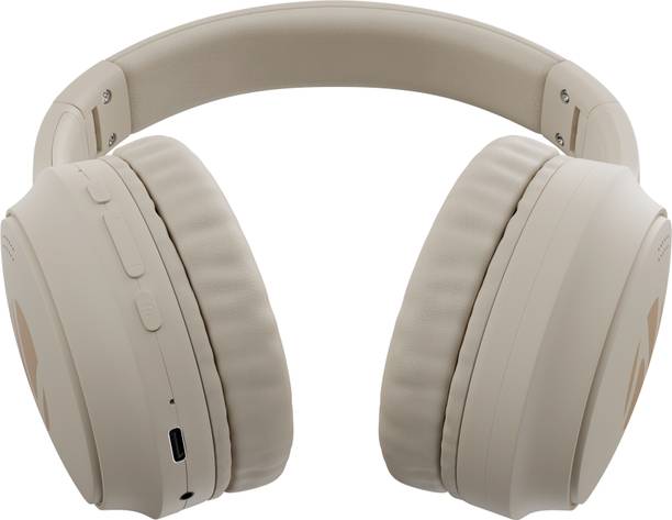 ZEBRONICS ZEB-WHP 4 (AEON) with 110h Battery Backup, Gaming Mode, ENC, Dual Pairing Bluetooth Headset  (Beige, On the Ear)