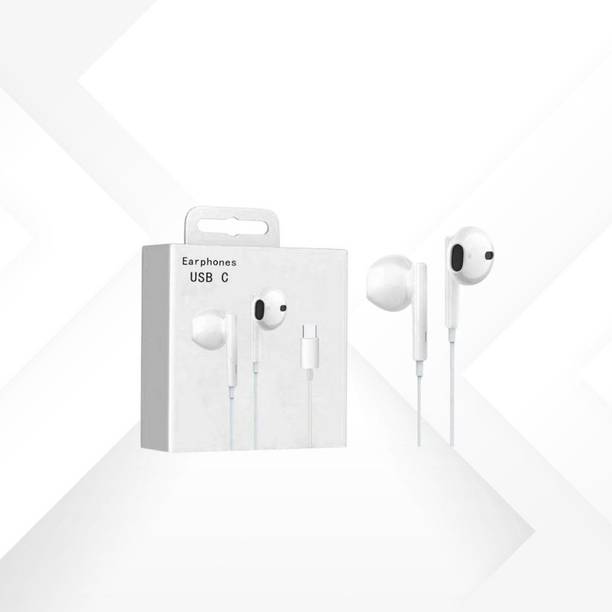 APENTERPRISES Wired C Type Earphones with HD Stereo Sound and Noise Cancelling Mic Wired