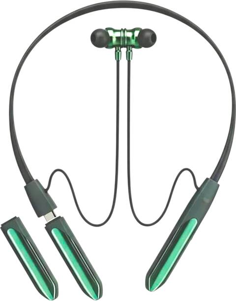 JPGOLD Dual Battery Bluetooth Neckband With Smart On/Off Bluetooth