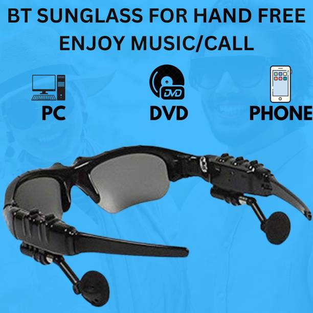YAROH Bluetooth headset supported sunglass with mic for continuous dynamic MusicG179