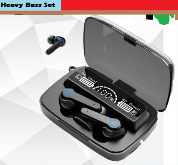 Bashaam C2437_M19 ULTRA 6HRS PLAYBACK BLACK (PACK OF 1) (HEAVY QUALITY) Bluetooth without Mic Headset