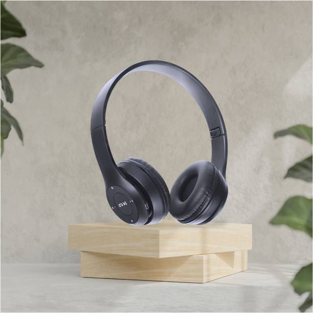house of common Comfortable Wireless Headphones with Mic for All-Day Listening._1I Bluetooth & Wired