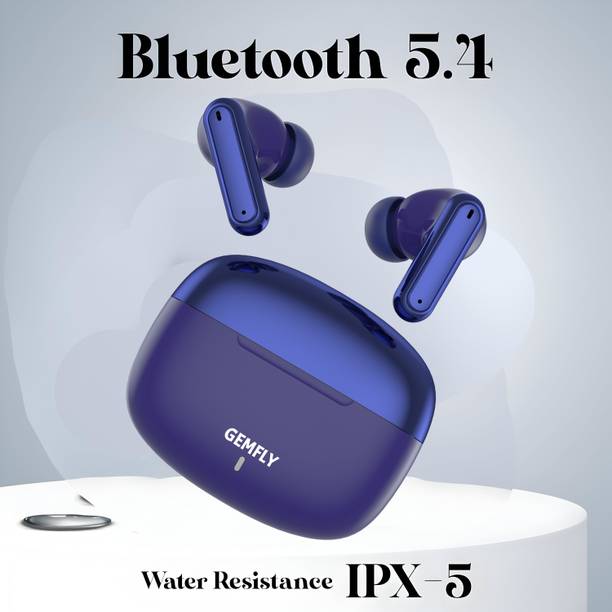 GEMFLY Ultrabuds with Latest BT v6.0,40Hr Playtime,13mm Dynamic Driver,Rich Bass N707 Bluetooth
