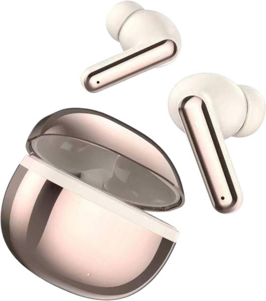 JAZX AirBuds ATOM 161 with 52H Playback Music, with ENC, Royal Design Case,Bass (GD7) Bluetooth