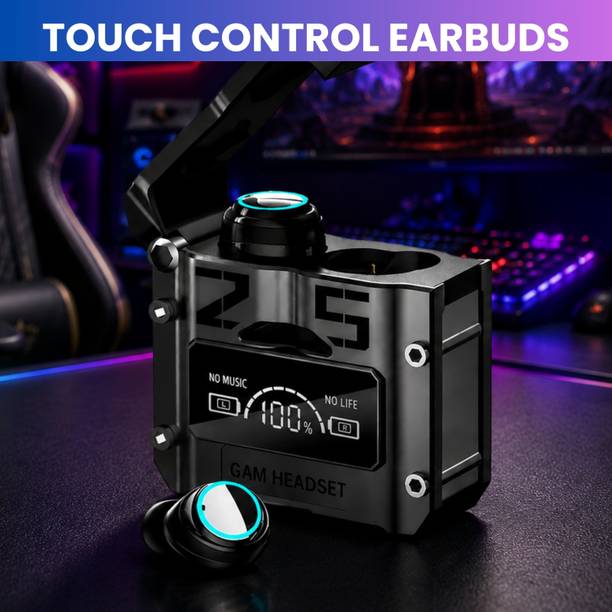 FRONY Bluetooth Gaming Earbuds with Immersive Sound and LED Display EX12 Bluetooth