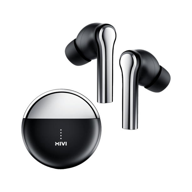 Mivi DuoPods i5 TWS,Metallic Finish,13mm Bass,50H Playtime,BT v5.3 Earbuds and more Bluetooth