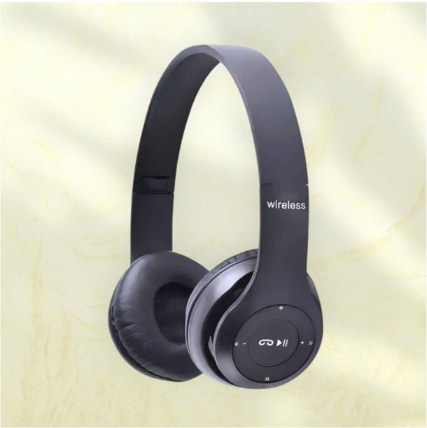 TWS Wireless Multimedia Headphones with Mic, SD Card & Extra Backup_7Z Bluetooth & Wired