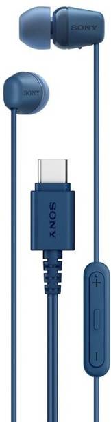 SONY IER-EX15C Type-C Earphones with Mic, Tangle Free Wire, in-Line Remote for Volume Wired