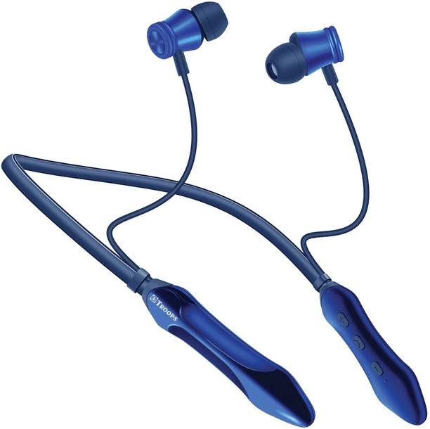 TP TROOPS Bluetooth Neckband Dual Pairing, 20+Hours Playtime, Magnetic On/Off, Type-C v5.4 Bluetooth