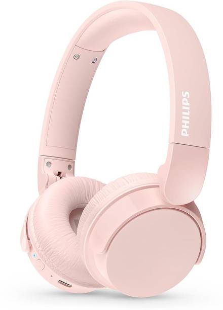 PHILIPS TAH4209PK/00Foldable Headphones, 55H Play Time, 32mm Neodynamic Drivers Bluetooth