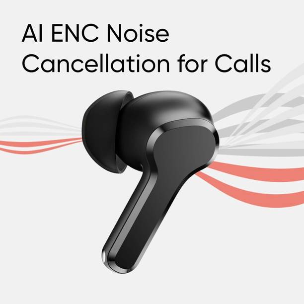Kizzy Noise-Isolating Buds T110 AI ENC Noise, Compatible with realme Bluetooth Gaming