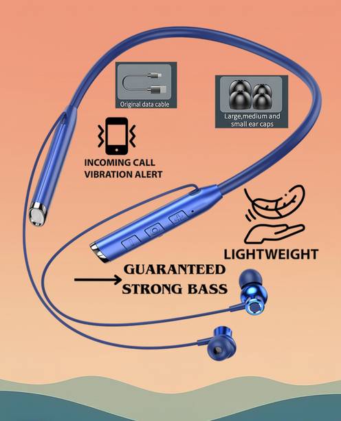 GEMFLY Vibration Alert, 48 Hours Playtime, ENC, HD Sound Quality & Stereo Bass W28 Bluetooth