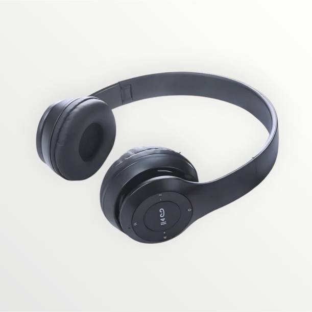 GDS Portable Wireless Headphones featuring Ridge Bass Mode_7H Bluetooth & Wired
