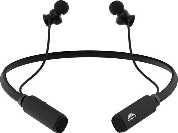 GEARZTOUCH Boom Sportz Bluetooth Neckband with Mic & Magnetic Buds Bluetooth