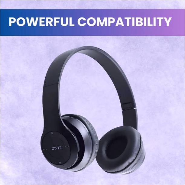 house of common Superior Battery Efficiency Headphones with Mic & High-Fidelity_WX Bluetooth & Wired