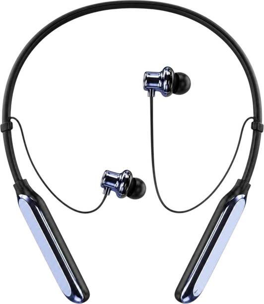 ROKAVO Self quality long 42hr battery backup headphone neckband good eadphone Bluetooth