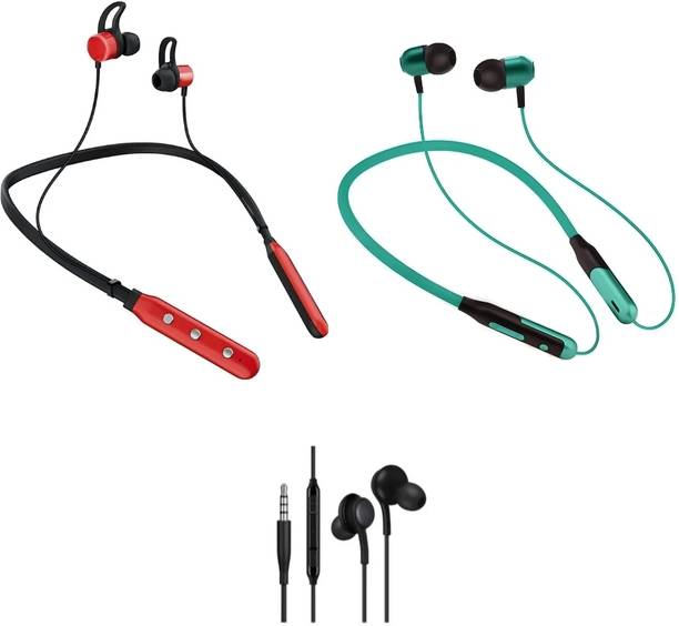 LEVELPLUS Bluetooth Music N3 & Jazz With Akg Neckband Combo 45 Hours Playtime Bluetooth