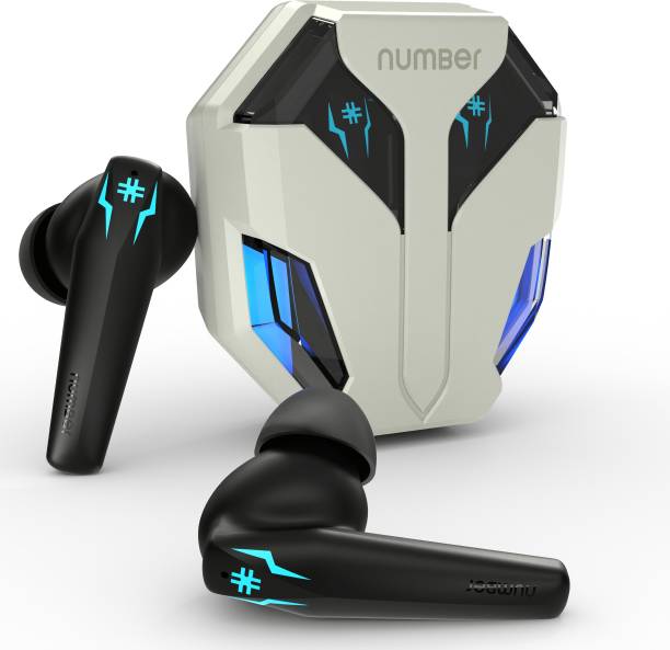 Number Super Buds Pro GT99, ENC Gaming, Super Low Latency 35 MS, Upto 50 Hrs Playback Bluetooth Headset