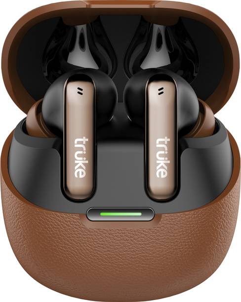 truke Mega 7 Earbuds w/ 60H Battery, 13mm Drivers, 24-bit Spatial Audio, Fast Charging Bluetooth