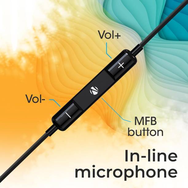 ZEBRONICS ZEB-BUDS 30C, Type-C With In-Line Mic, Rich 14.2mm drivers, Call, Volume Control Wired Headset