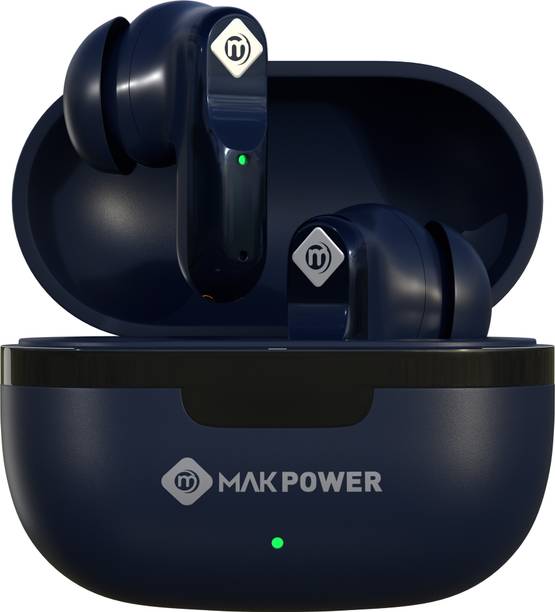 MAK POWER Music Gear TWS Touch Control HD Bass 48H Playtime Comfort-Fit Wireless Earbuds Bluetooth