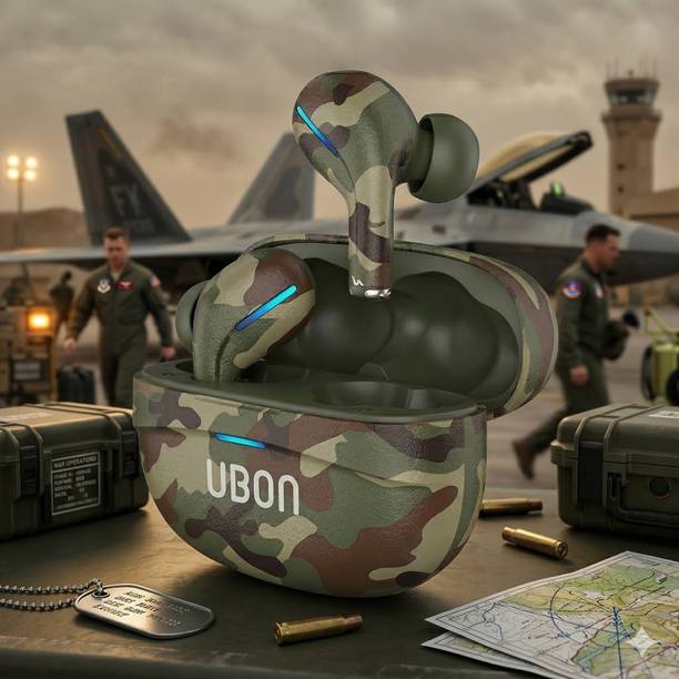 EARBASS ARMY J-38 Fast Charging, Active Noise Cancellation, Quad Mic ENC, 45ms Bluetooth