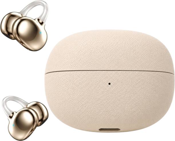 ROKAVO Korean Aero Ear Clip earring earbuds wireless Crystal earbuds pro ENC,Sonic 48hr Bluetooth