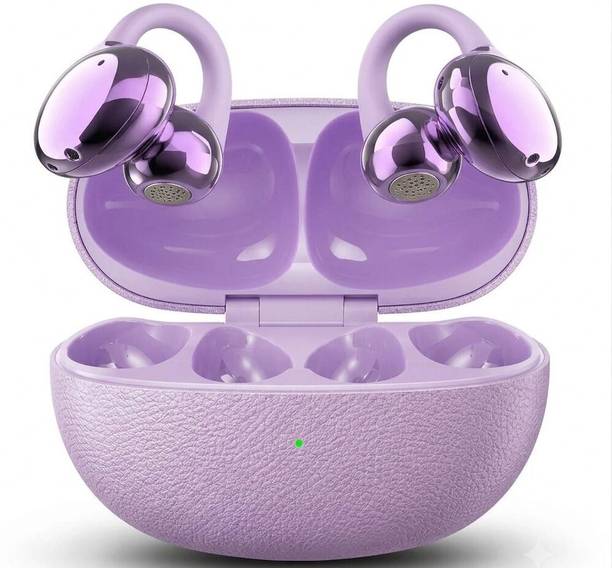 BUROX OWS Air Clips Bluetooth Earbuds, 80H Playtime, 360 Spatial Audio, Quad Mic ENC Bluetooth