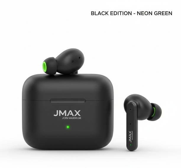 Jmax JM-TW-06 TWS Earbuds with Bluetooth 5.1, Fast Charging & 30H Music Time Bluetooth