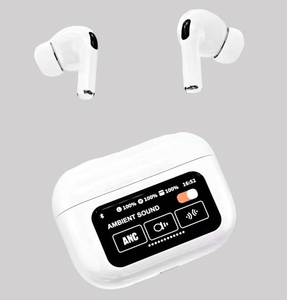 COREGENIX A9 TouchScreen ANC Bluetooth Earbud with 32Hr Playback,Active Noise cancellation Bluetooth