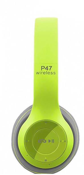 Worricow BEST BUY P47 WIRELESS PORTABLE DAYNMIC DEEP BASS SOUND GAMING HEADPHONE Bluetooth