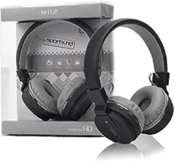 YAROH z36_SH12 Wireless Headphones with Bluetooth, Built-in Microphone, SD Card Slot Bluetooth