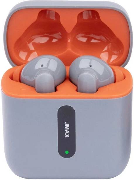 Jmax JM-TW-10 | 35H Non-Stop Music | Crystal Clear Sound| 300mAh Case | 5H Talk Time Bluetooth Gaming