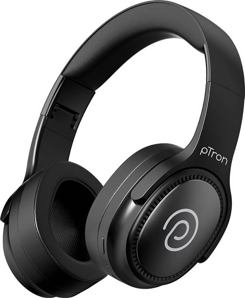 PTron Studio Pro w/ 65hrs Playtime, AI-ENC Calls, Pristine Sound, Dual-device Pairing Bluetooth & Wired
