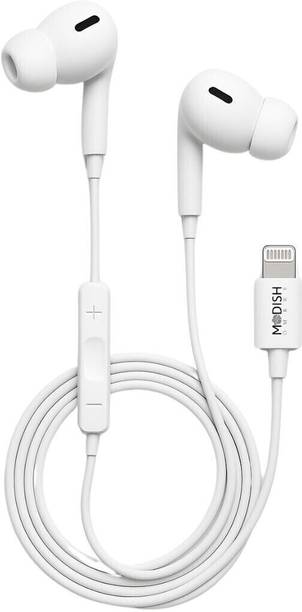 ModishOmbre Original I Audio Pro Quality Lightning Wired Earphone Supports i5 to i14 Max Pro Wired