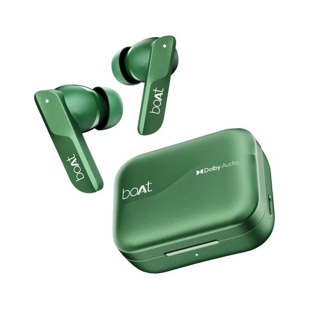 boAt Airdopes 800 w/ Dolby Audio, 4 Mics AI-ENx Tech, Titanium Drivers & ASAP Charge Bluetooth