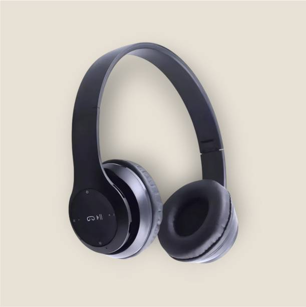 AIZINA HD Wireless Headphones with Mic & SD Card Slot, Extended Runtime_QD Bluetooth & Wired