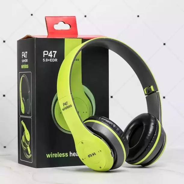 DXONE Premium Trendy Wireless Bluetooth Headset with Deep Bass Bluetooth & Wired
