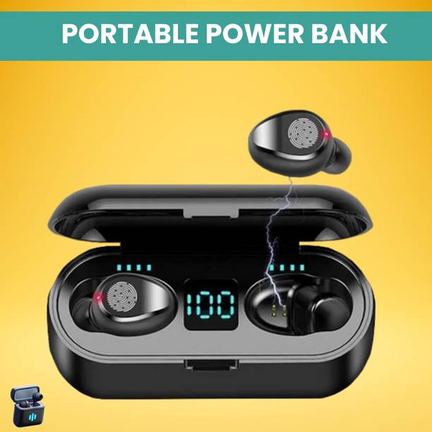 SACRO F9 Wireless Earbuds Upto 48Hrs Playtime with Crystal Clear Sound High BassW498 Bluetooth