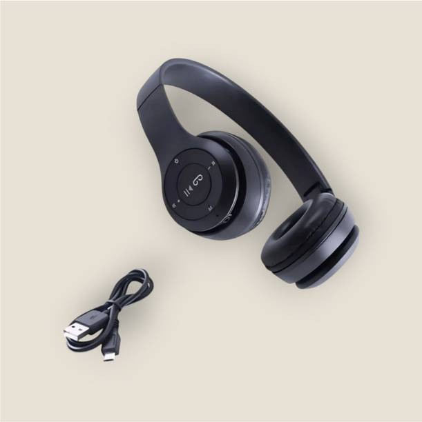 AIZINA Stereo Music Headphones with Built-In Mic, SD Card & Battery_MQ Bluetooth & Wired