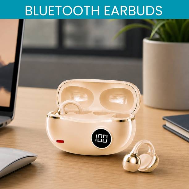 GUGGU Wireless Bluetooth Earbuds With LED Battery Display, Ear Clip, Touch ControlK88 Bluetooth