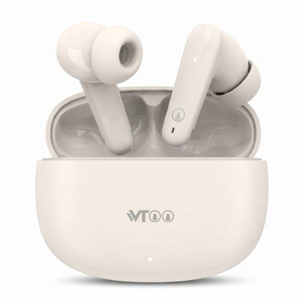 Wtoo V2 Ear TWS, 13mm Drivers, 48hrs Playtime, IPX5 Water Resistant, BT V5.4 Bluetooth