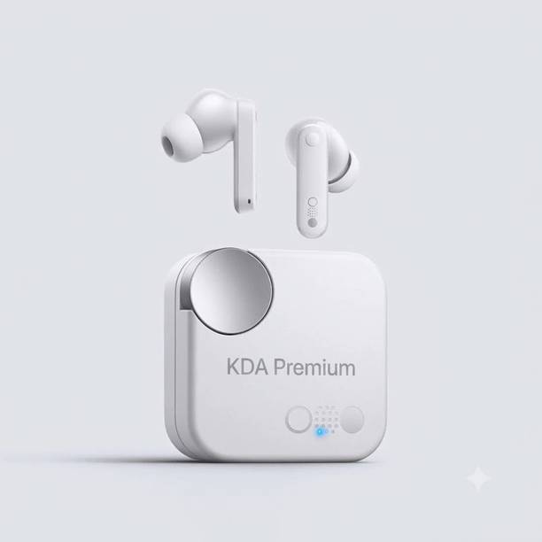 KDA Premium Buds 2a, 42 dB ANC, 12.4mm Driver, Dirac-tuned, Ultra Bass Bluetooth Headset Bluetooth