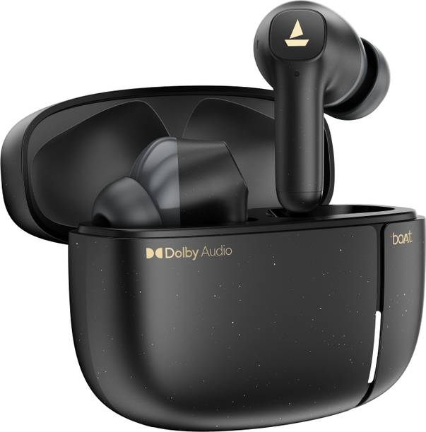 boAt Airdopes Prime 800D, Dolby Audio,45H Battery, Quad Mics,AI-ENx,ASAP, App Support Bluetooth