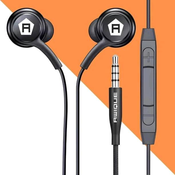 Awique Wired with Dual Dynamic Drivers Wired Earphone Headset Wired Headset(3046) Wired