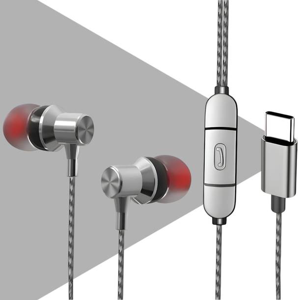 Bxeno Type C Handsfree with Mic For Ace 3V AI/9 Pro 5G/11 5g/9R/9[4GH] Wired Gaming