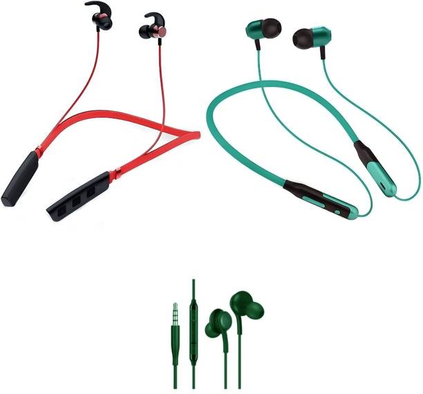LEVELPLUS Jazz & Buzz R1 With Akg Neckband Combo 45 Hours Playtime Bluetooth