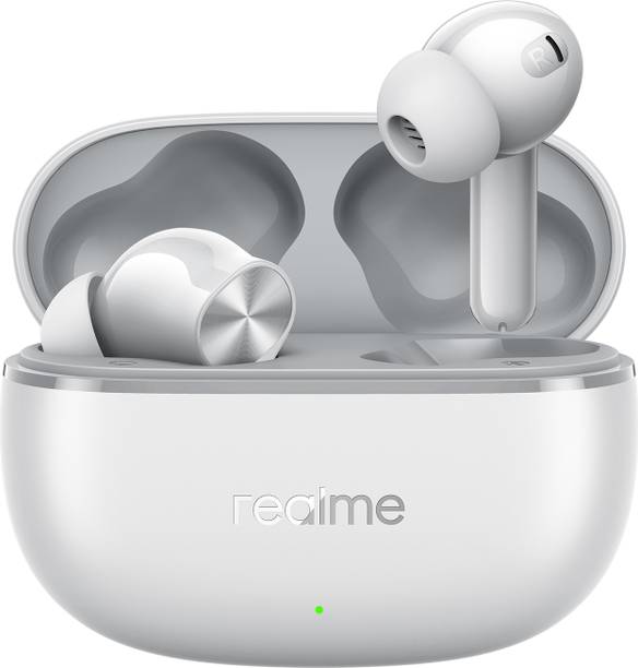realme Buds T200 Lite with 12.4mm Driver, 48hrs Playback, AI ENC & Dual-Device Pairing Bluetooth