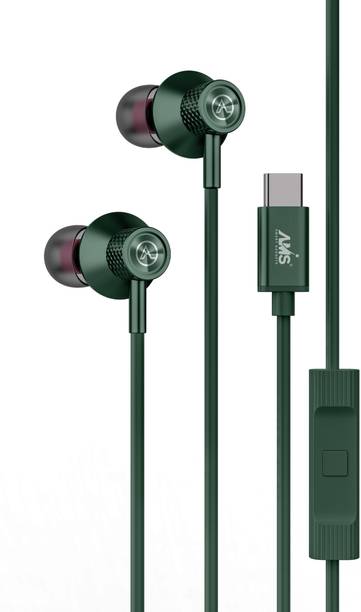 AAMS 10mm Bass Drivers, Inline Controls, IPX5 Water Resistant Wired