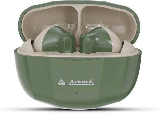 Aroma TWS4 V5.4 Upto 60Hr Playtime*, ENC, Dual Paring, Fast Charging, Heavy Bass Bluetooth